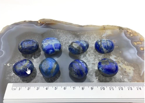 Lapis Lazuli Naturalny Kamień Intuicji Czakra Gardła Trzeciego Oka 1szt.