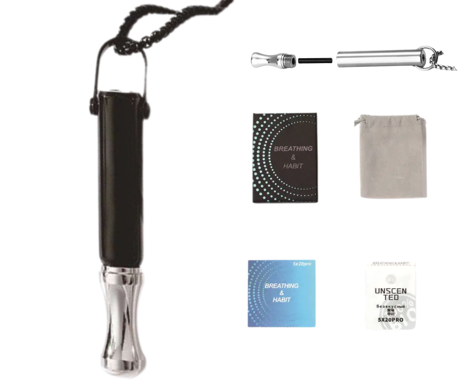 Naszyjnik do rzucania palenia - Klepsydra SET czarny Zestaw prezentowy 1