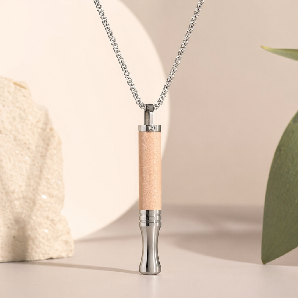Naszyjnik do rzucania palenia - Wood Maple SET Zestaw prezentowy 5