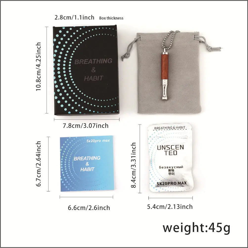 Naszyjnik do rzucania palenia - Wood Set Pokaz produktu Wymiary