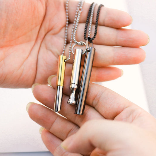 Zestaw 2x Naszyjnik do rzucania palenia 15% Taniej  | Gwizdek do oddychania + GRATIS